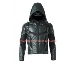 Arrow Season 5 Oliver Queen Leather Jacket