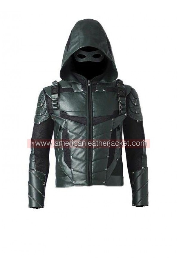 Arrow Season 5 Oliver Queen Leather Jacket