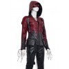 Arrow Thea Queen Red Hood Leather Jacket Arrow Thea Queen Red Hood Leather Jacket