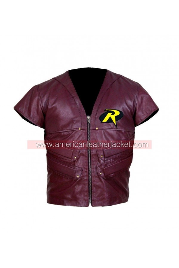 Batman Arkham City Robin Leather Vest Batman Arkham City Robin Leather Vest
