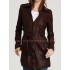 Castle Kate Beckett Brown Leather Coat Jacket
