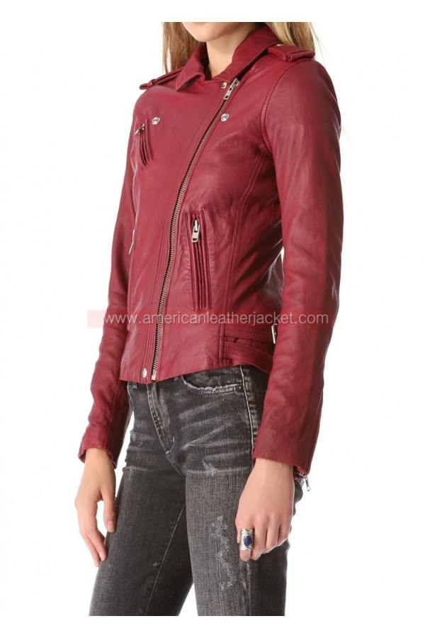 Kate Beckett Castle Season 7 Leather Jacket