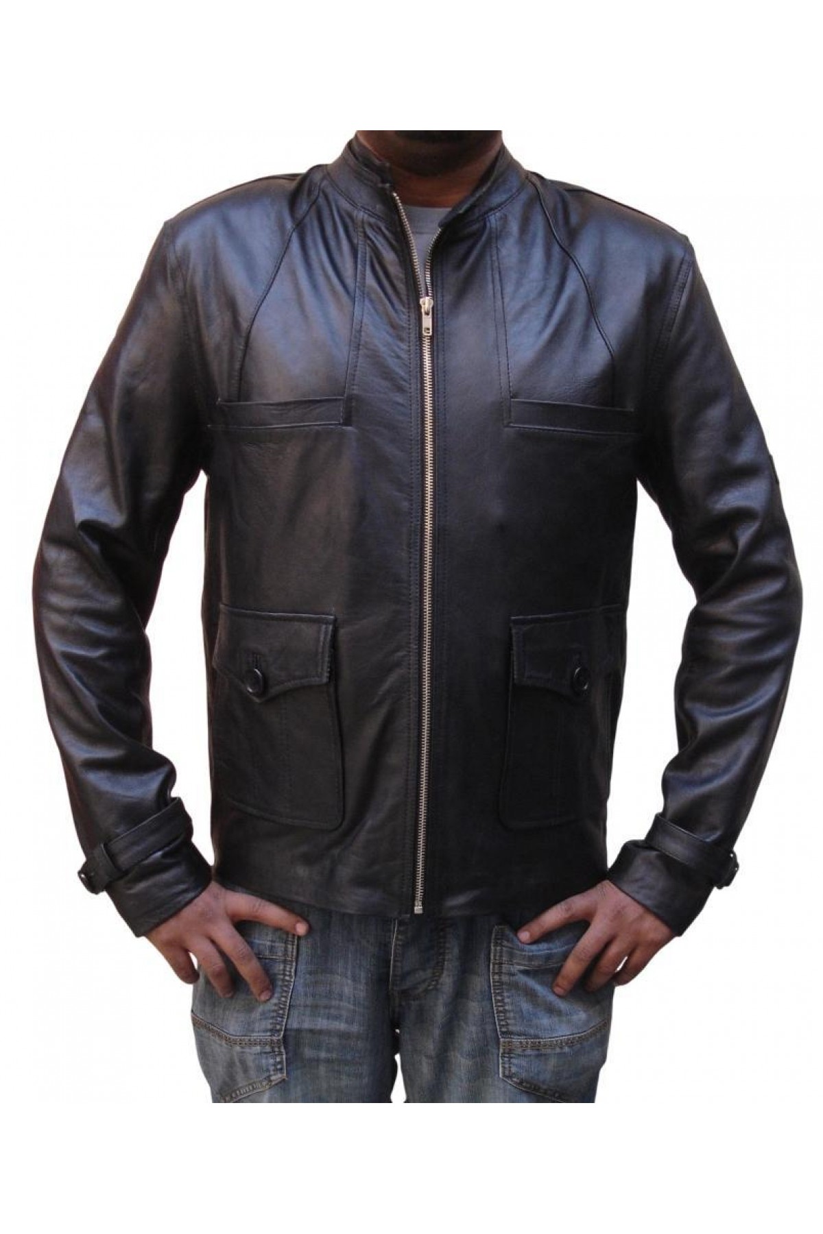 Nick Burkhardt Grimm Leather Jacket - David Giuntoli Jacket