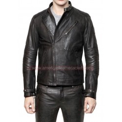 David Beckham Biker Leather Jacket
