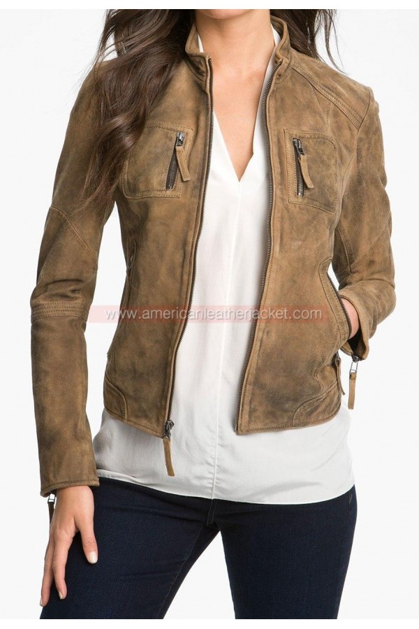 Elena Gilbert Leather Jacket The Vampire Diaries Season 4