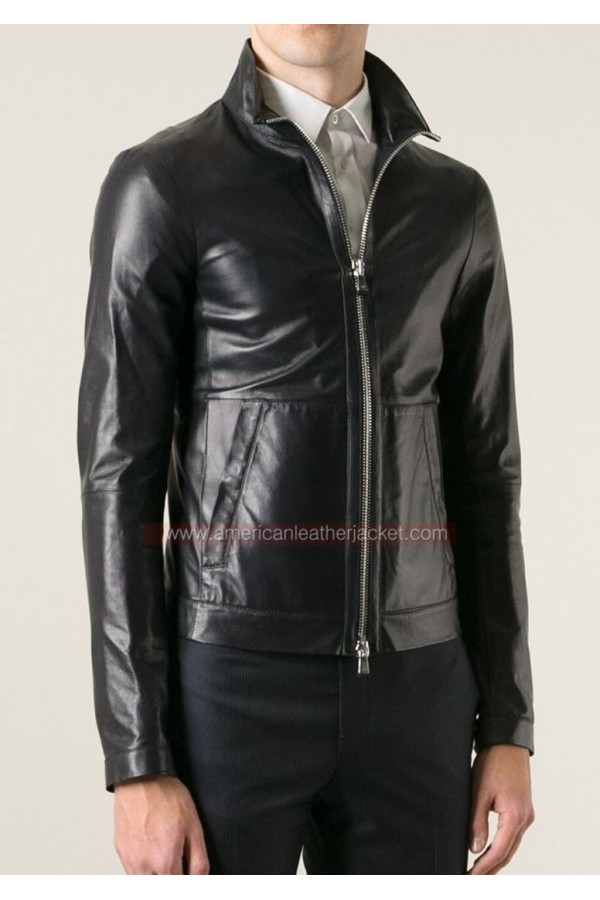 Christian Grey Fifty Shades of Grey Biker Leather Jacket