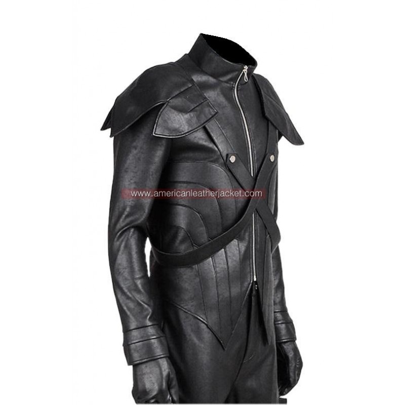 Final Fantasy VII Advent Children Loz Leather Jacket FF7 Coat