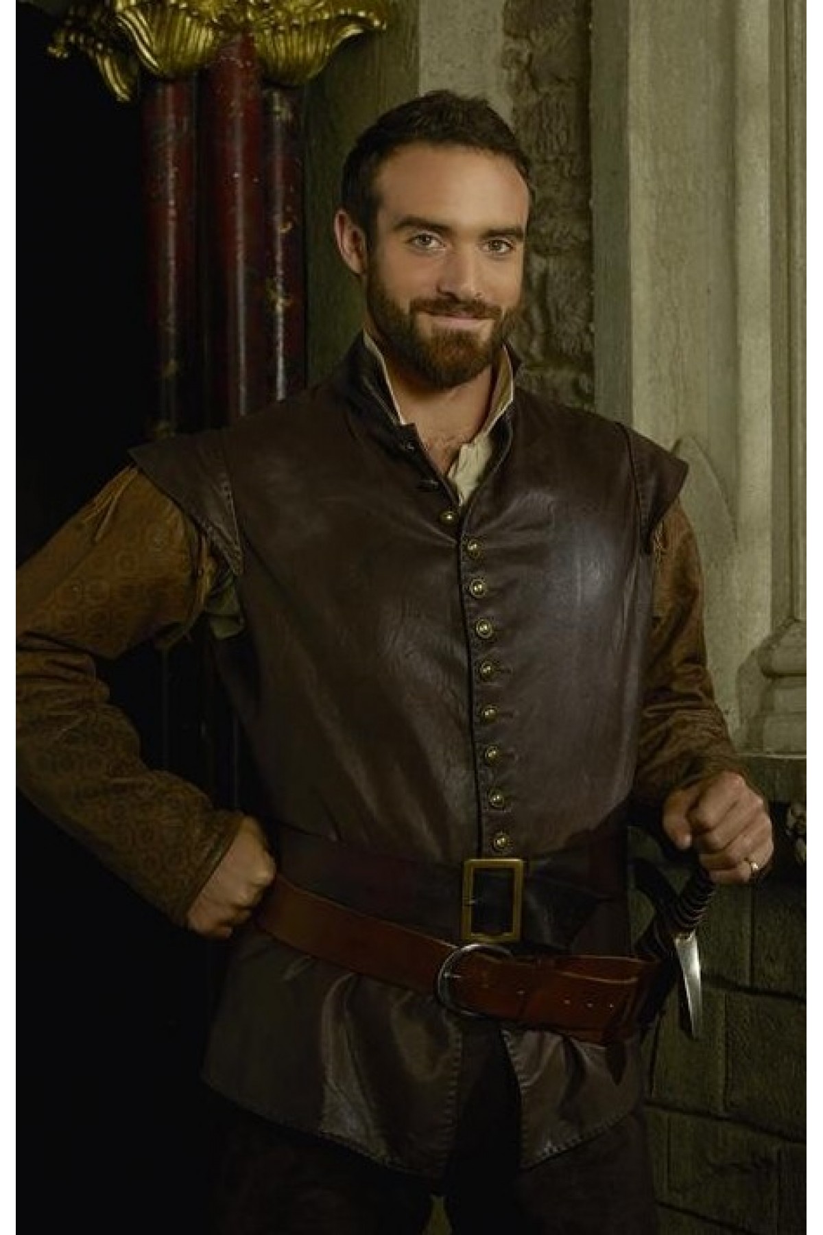 Galavant Joshua Sasse Leather Vest Costume