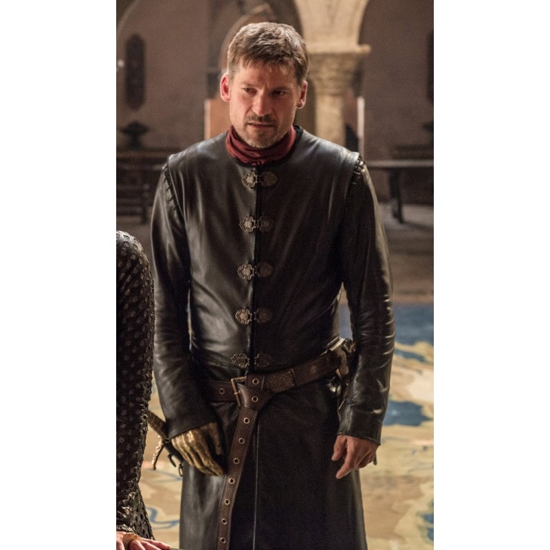 Game of Thrones Jaime Lannister Leather Coat Season 7