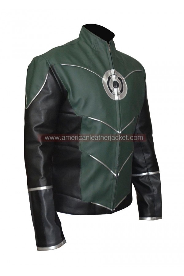 Gardner,s Green Lantern Halloween Jacket Faux Leather Jacket,XXS-3XL
