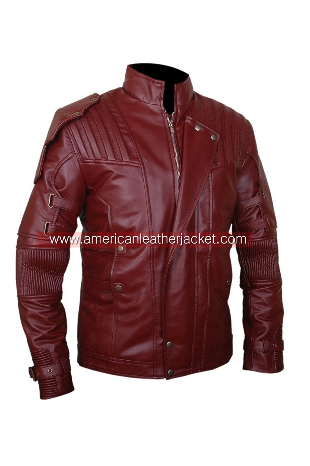 Red Leather Jacket Marvel's Guardians Of The Galaxy Game Star-lord
