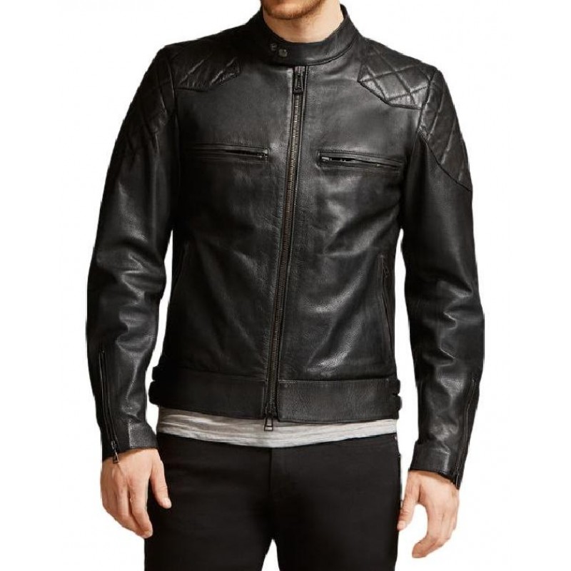Hannibal Biker Leather Jacket | Mads Mikkelsen Jacket