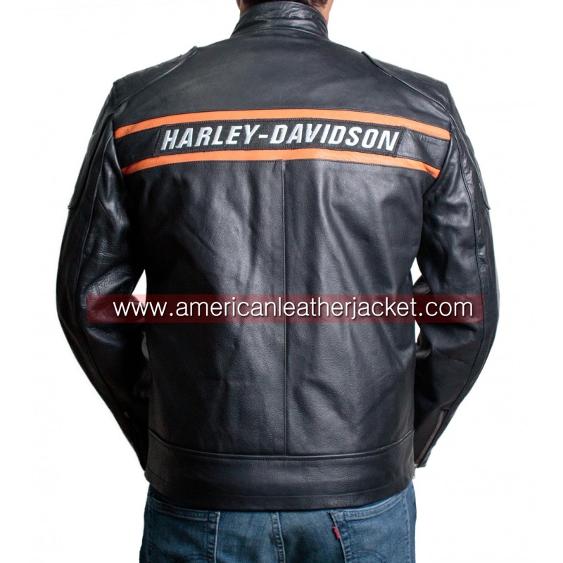 Bill Goldberg Harley Davidson Motorcycle Leather Jacket