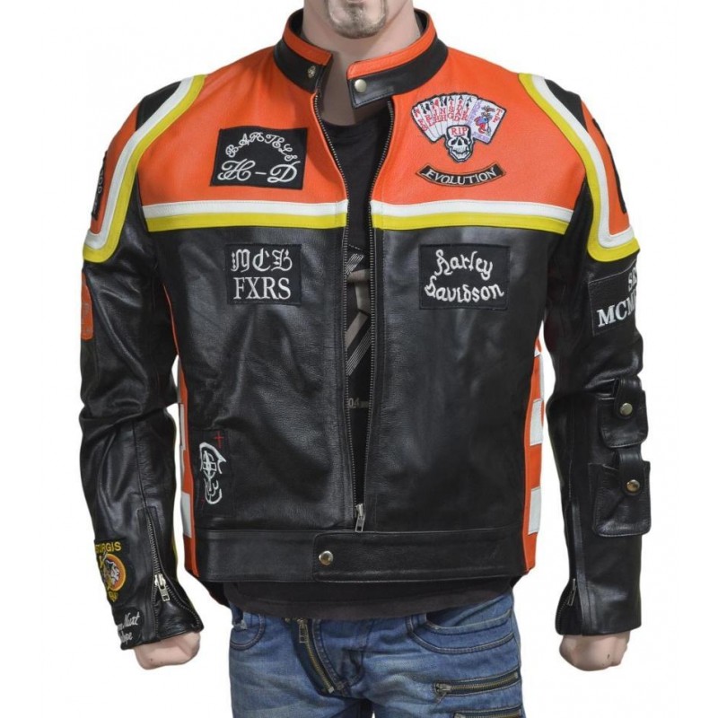 Harley Davidson and Marlboro Man Leather Jacket for sale