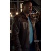 Arrow Season 4 John Diggle Brown Leather Jacket