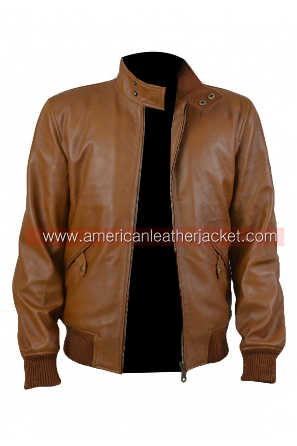 Narcos Steve Murphy Bomber Brown Leather Jacket