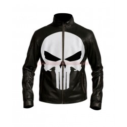 Punisher Biker Leather Jacket
