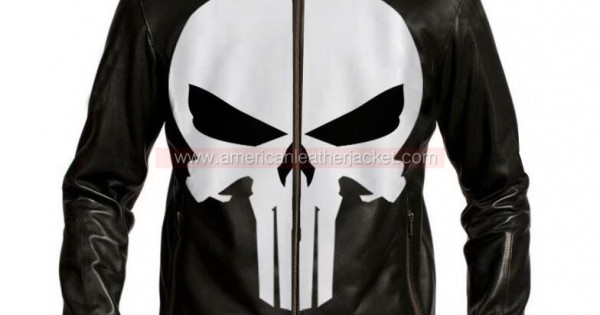 punisher biker jacket