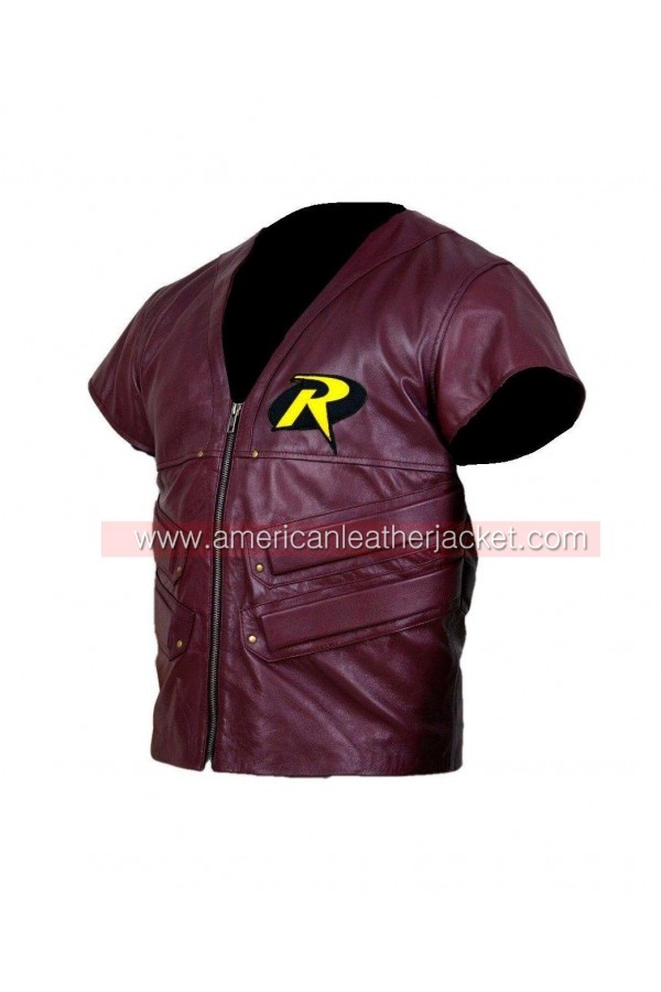 Batman Arkham City Robin Leather Vest