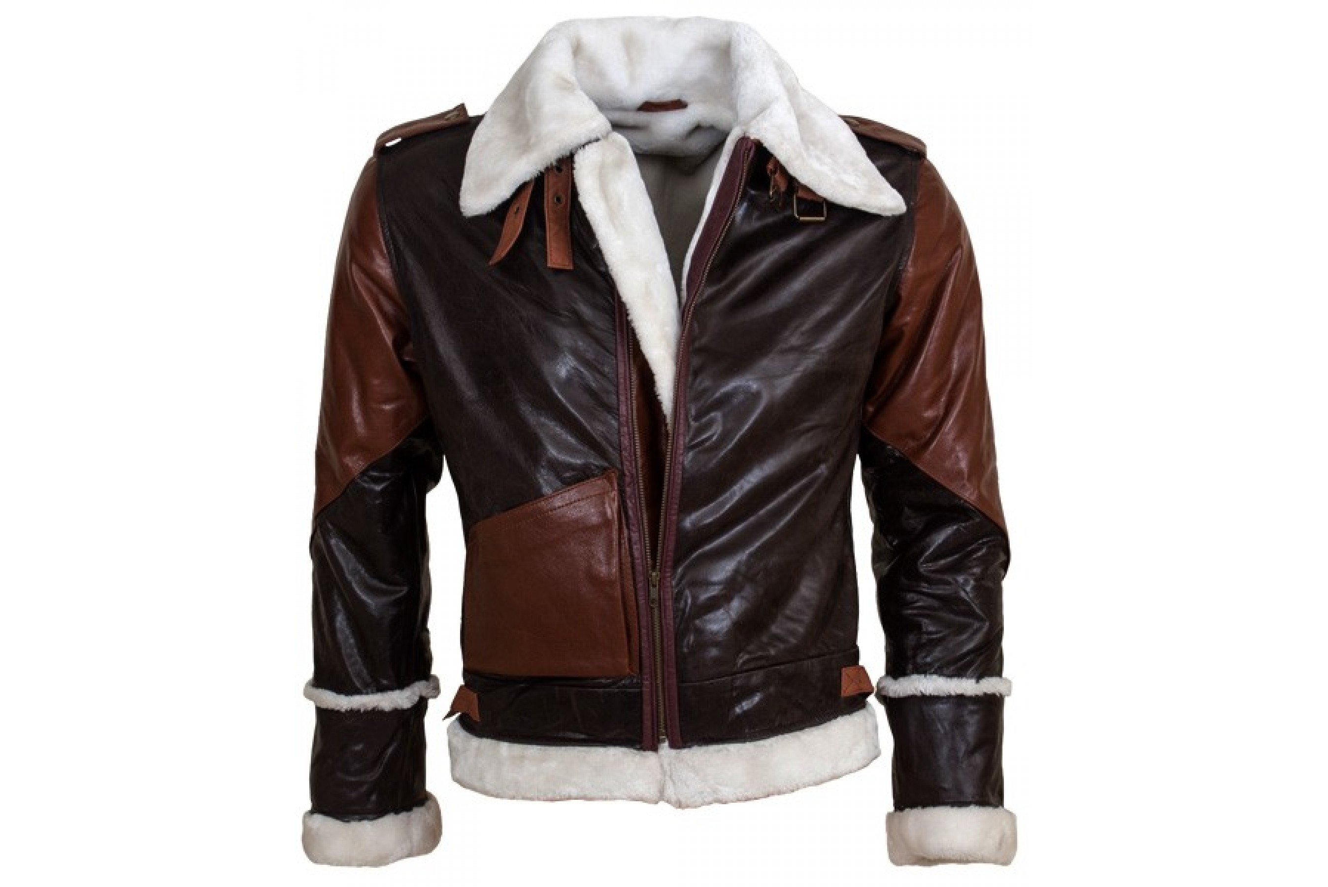 Rocky Balboa Bomber Shearling Leather Jacket