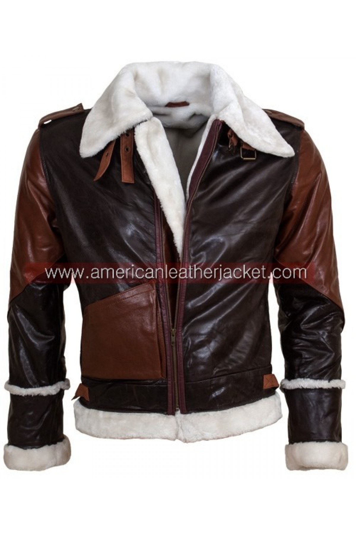 Rocky Balboa Bomber Shearling Leather Jacket