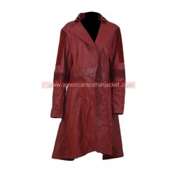 Scarlet Witch Civil War Leather Coat