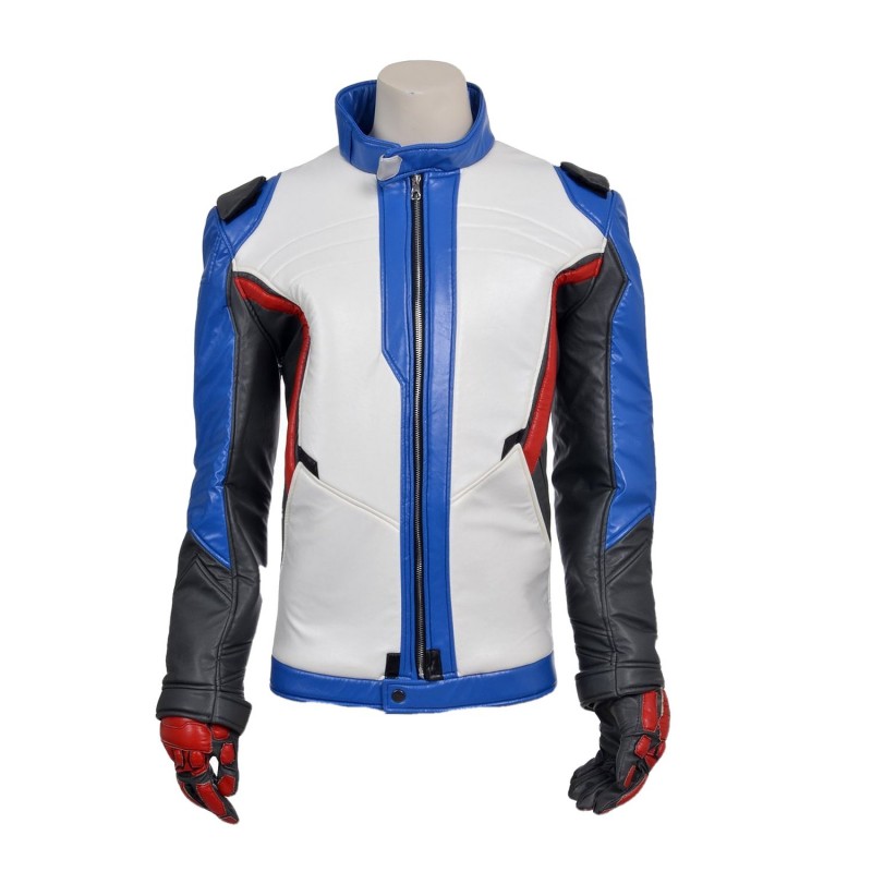 Overwatch Game Soldier 76 Leather Jacket for sale