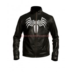 Spider Man Venom Black Leather Jacket