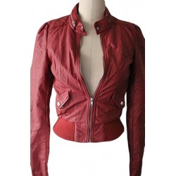 Teen Wolf Lydia Martin Red Leather Jacket