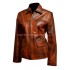 The Hunger Games Katniss Distress Brown Leather Jacket