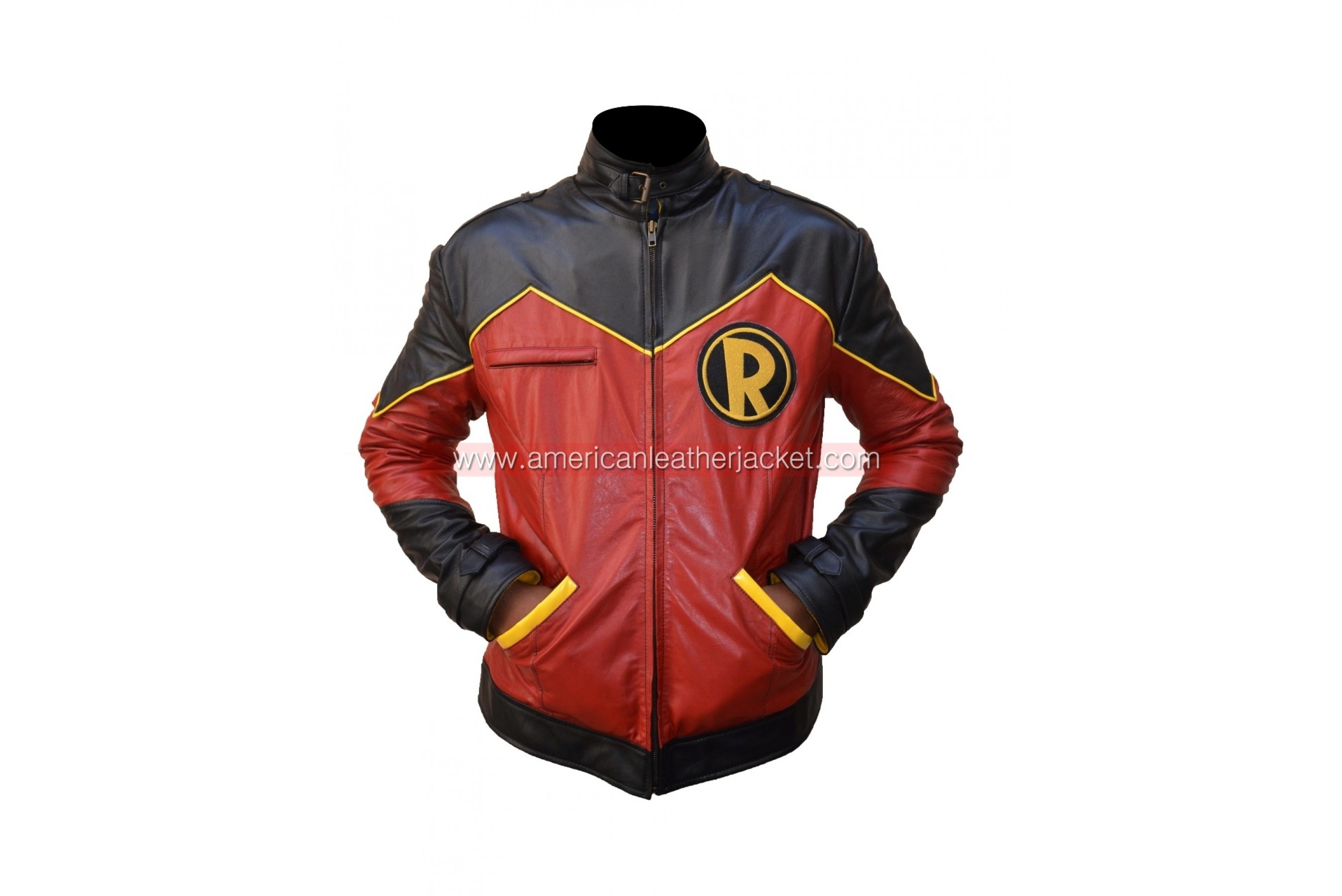 Robin Tim Drake Leather Jacket | Superhero Comic Costume