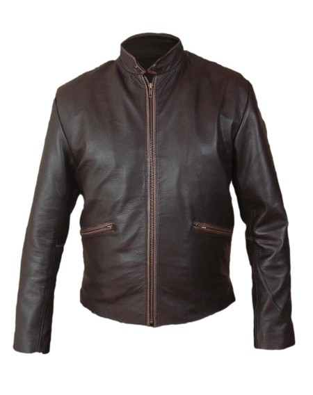 Tron Legacy Sam Flynn Leather Jacket - Distressed Brown Jacket