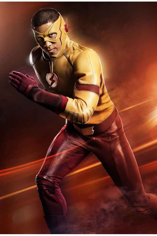 The Flash Wally West Kid Flash Leather Jacket The Flash Wally West Kid Flash Leather Jacket