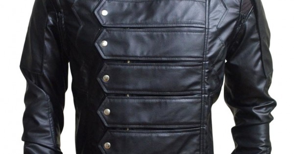 Bucky Barnes Winter Soldier Leather Jacket Vest | Sebastian Stan Jacket