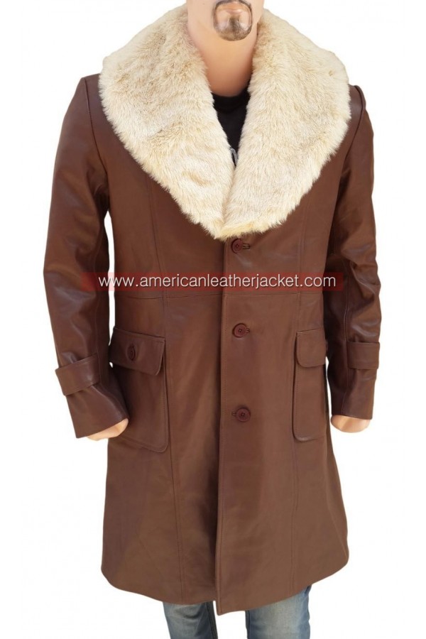 Ron Burgundy Anchorman 2 The Legend Continues Leather Coat