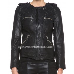 Covert Affairs Annie Walker Black Leather Jacket