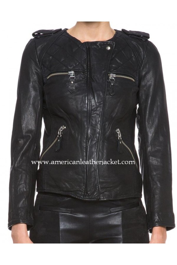 Covert Affairs Annie Walker Black Leather Jacket