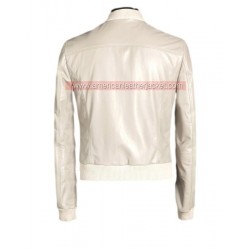 Crazy Stupid Love Ryan Gosling White Leather Jacket