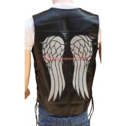 Daryl Dixon Angel Wing Leather Vest
