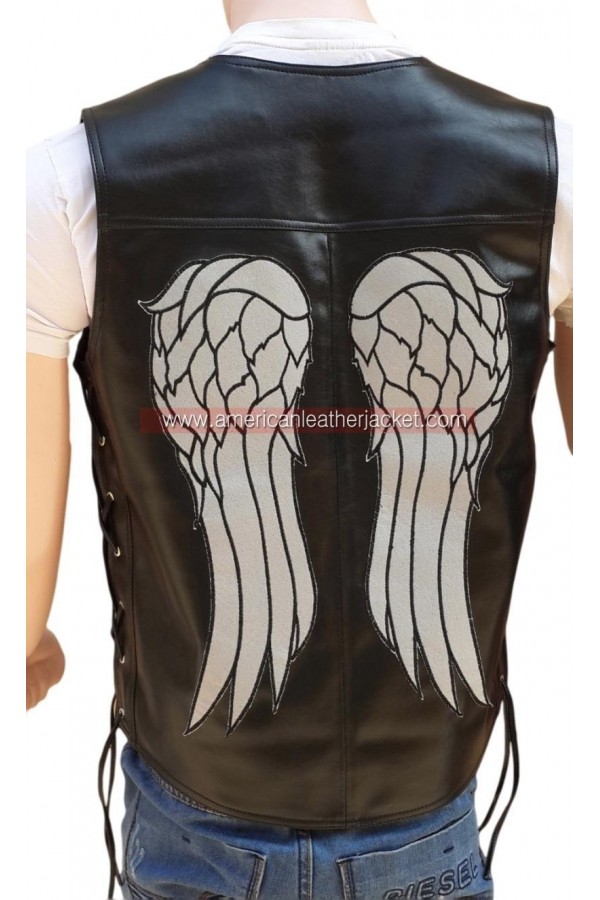 Daryl Dixon Angel Wing Leather Vest
