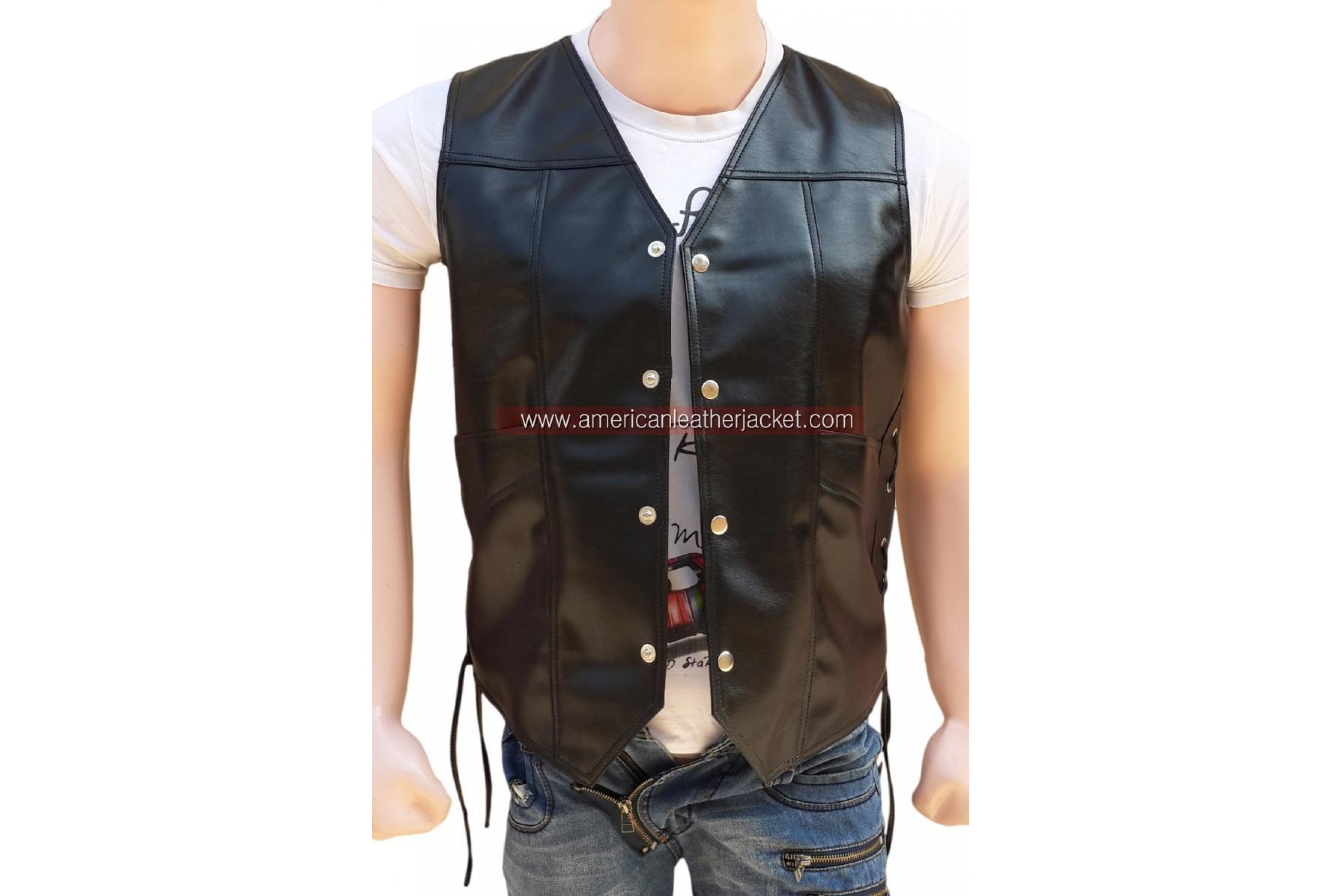 Daryl Dixon Vest - Walking Dead Angel Wing Leather Vest