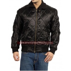 Ryan Gosling Drive Scorpion Black Satin Jacket