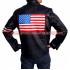 Easy Rider Captain A US Flag Leather Jacket
