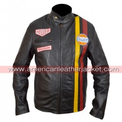 Steve McQueen Grand Prix Le Mans Leather Jacket