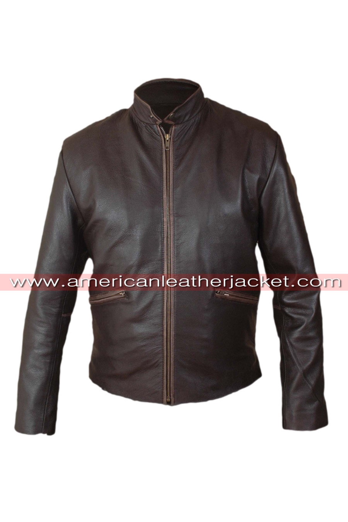 Tron Legacy Sam Flynn Leather Jacket - Distressed Brown Jacket