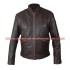 Tron Legacy Sam Flynn Distressed Brown Leather Jacket