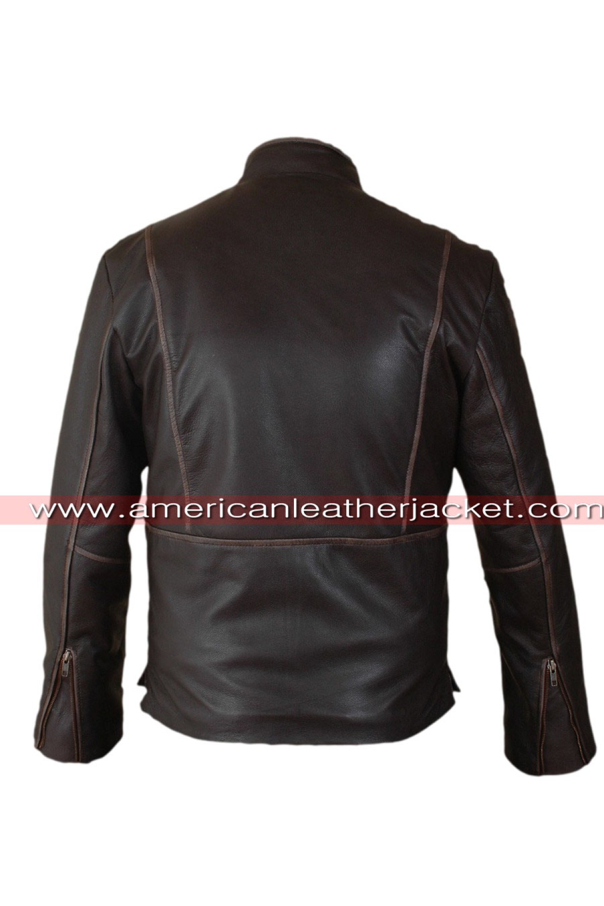 Tron Legacy Sam Flynn Leather Jacket - Distressed Brown Jacket