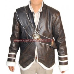 Uncharted 2 Nathan Drake Winter Leather Jacket