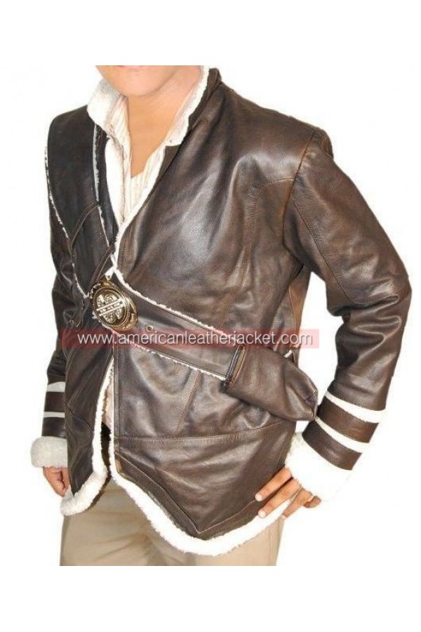 Uncharted 2 Nathan Drake Winter Leather Jacket