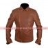 Avenger Brown Leather Jacket